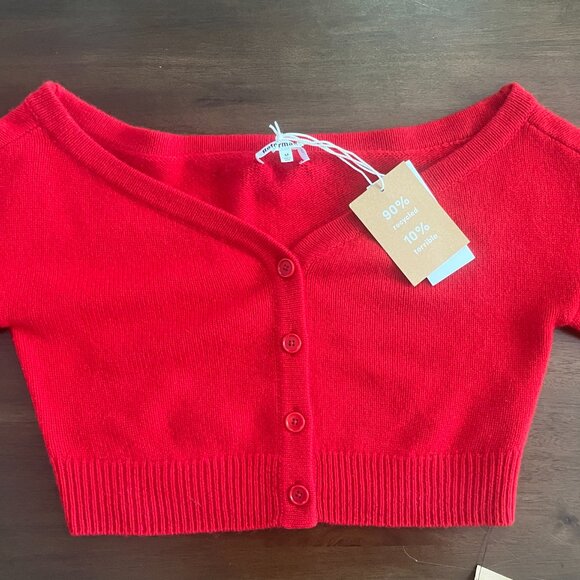 Millie cashmere off the shoulder cardigan - Picture 3 of 5